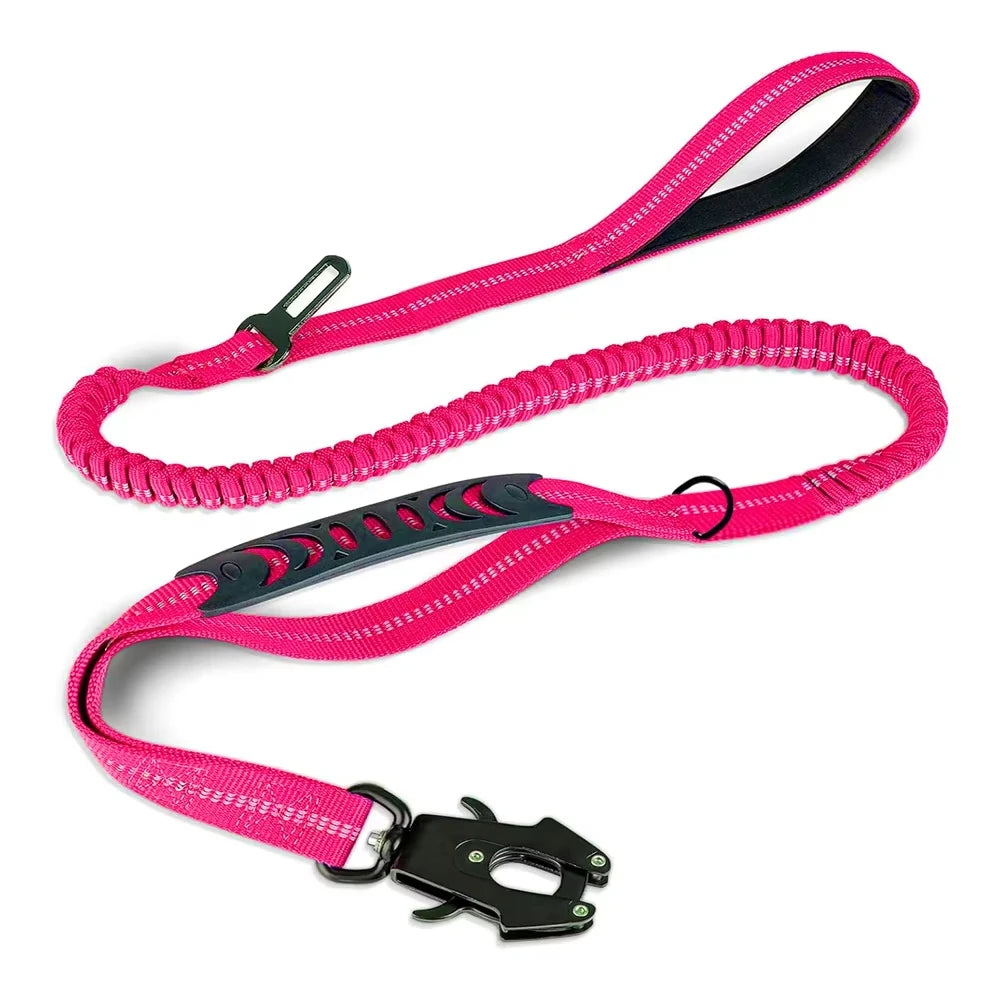 Reflective Shock Absorbing Dog car seat belt