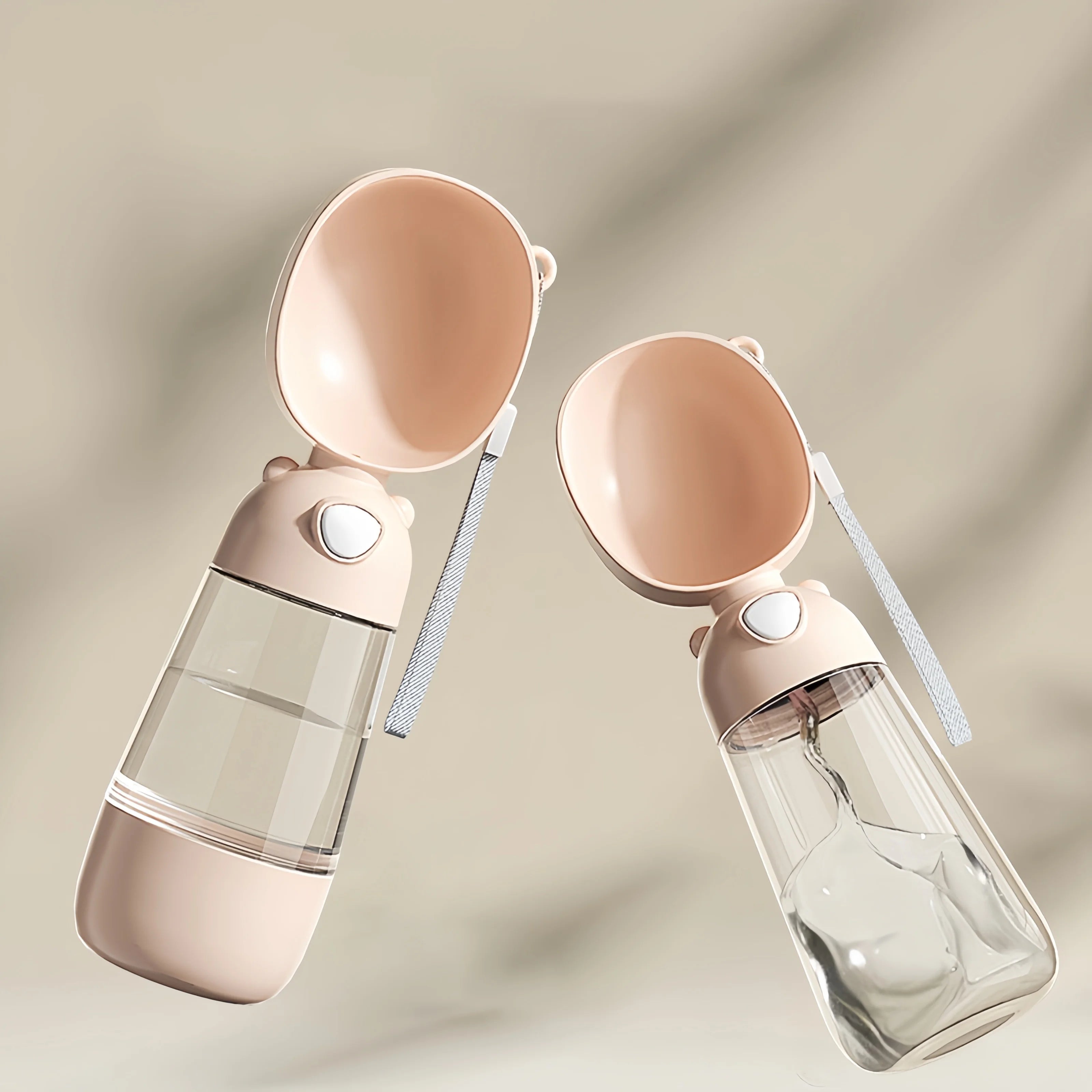 Pet Water Cup Bottle With Food Dispenser