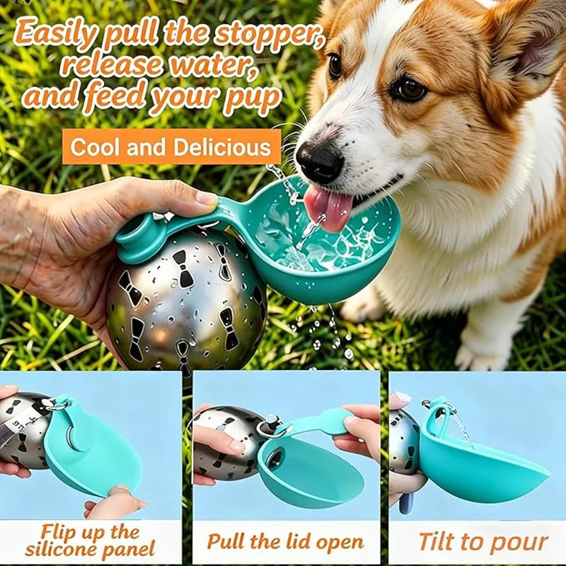 Stainless Steel Travel pets Water Dispenser