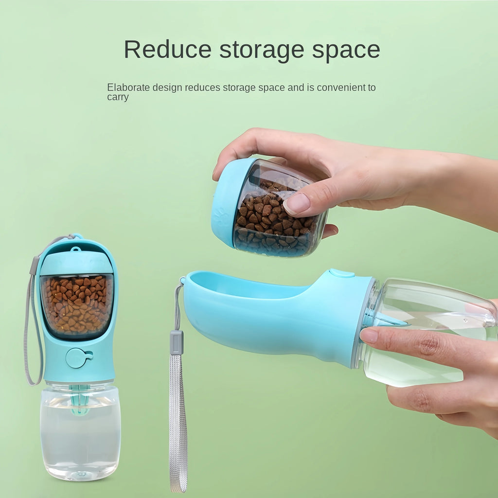 Dog Water Bottle with Food storage