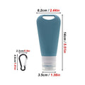 90 ML Silicone Water Bottle Feeder Food Fillable Tube with Carabiner Portable Travel Bottles for Pet Dog Outdoor Training Travel