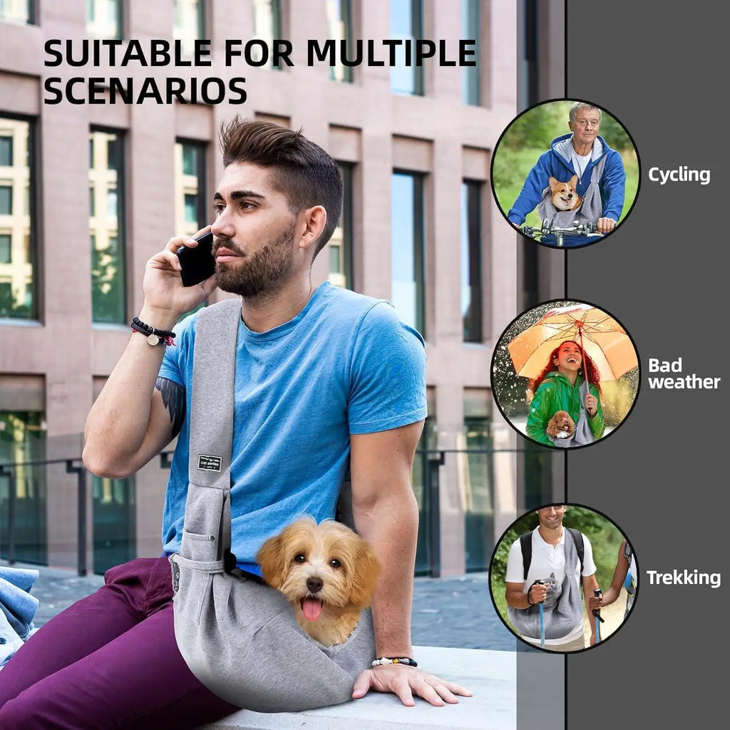 Cross-shoulder dog bag