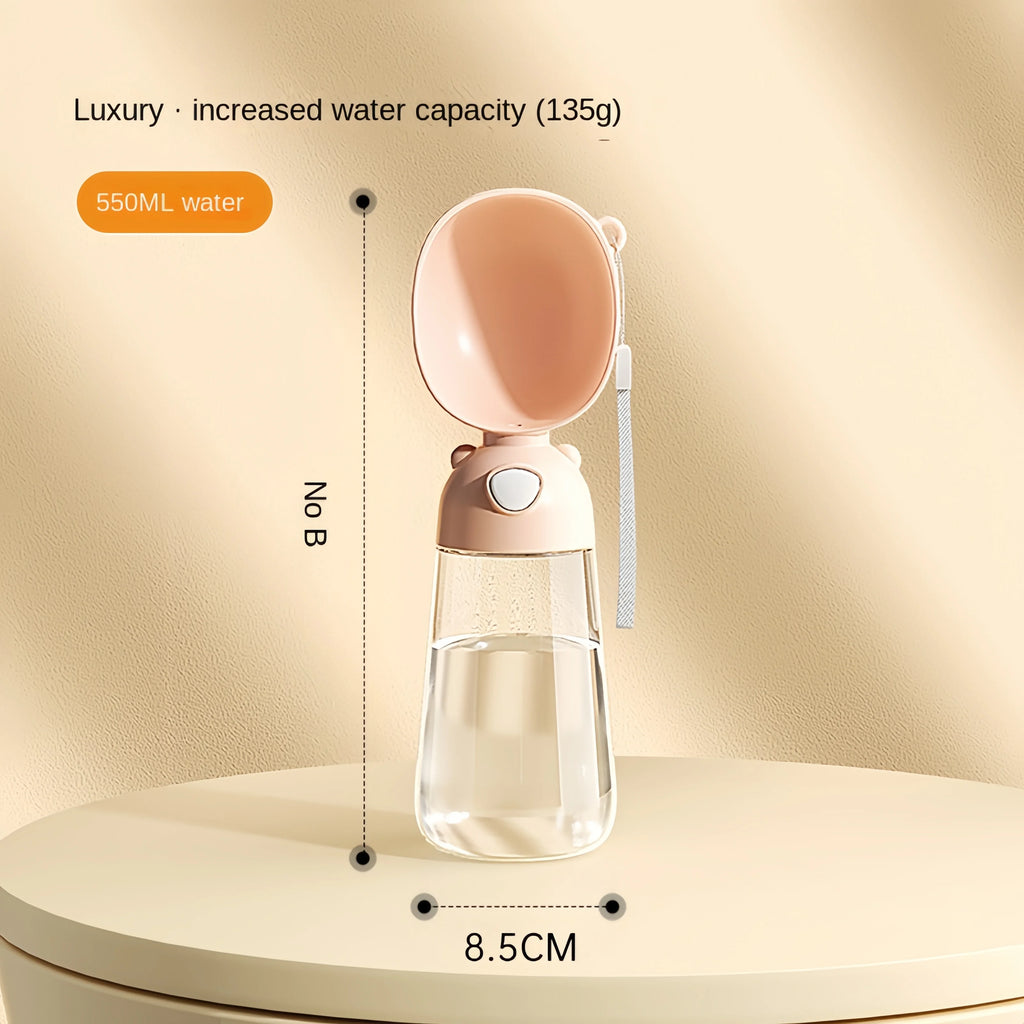Pet Water Cup Bottle With Food Dispenser
